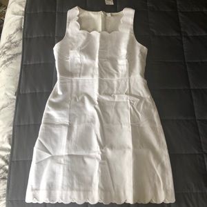 J. Crew Scalloped Square-Neck Dress NWT